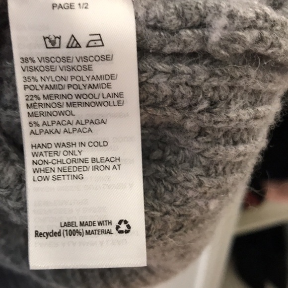 GUC fall sweater Marino wool blend - Picture 6 of 6